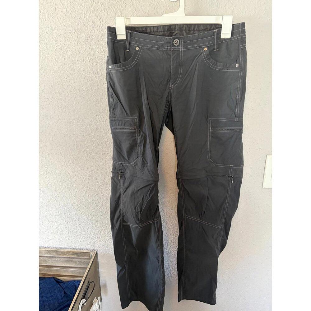 Kuhl women's grey pants size 10 Reg. Can zip off into shorts